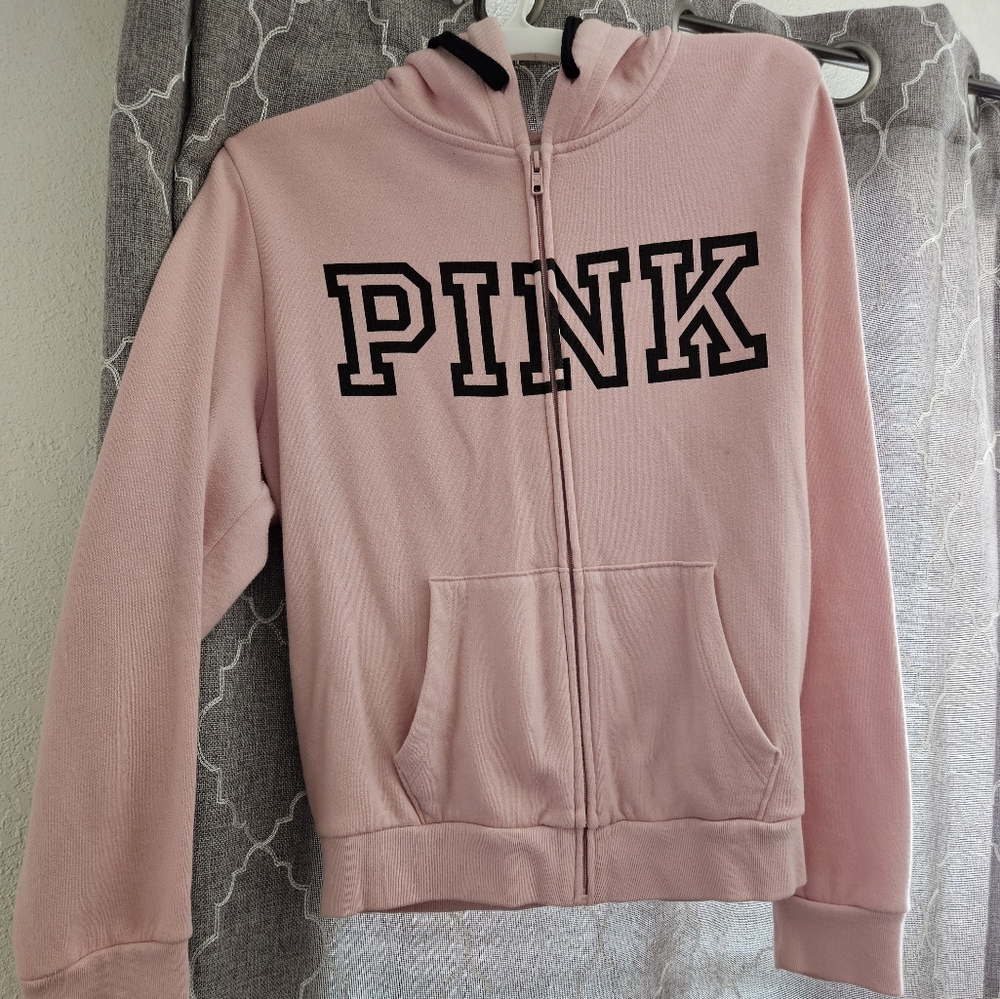 Pink zip up jacket